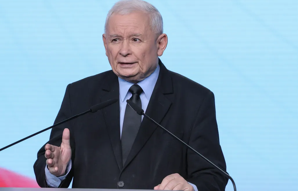 Jarosław Kaczyński. Fot. PAP/Rafał Guz
