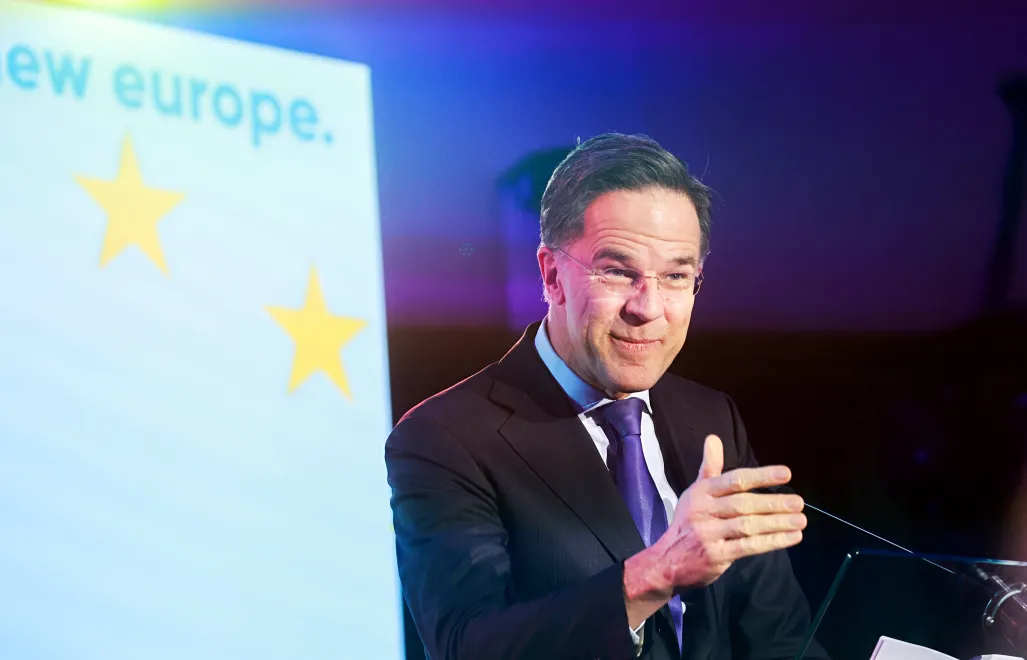 Mark Rutte. Fot. PAP/EPA/OLIVIER HOSLET