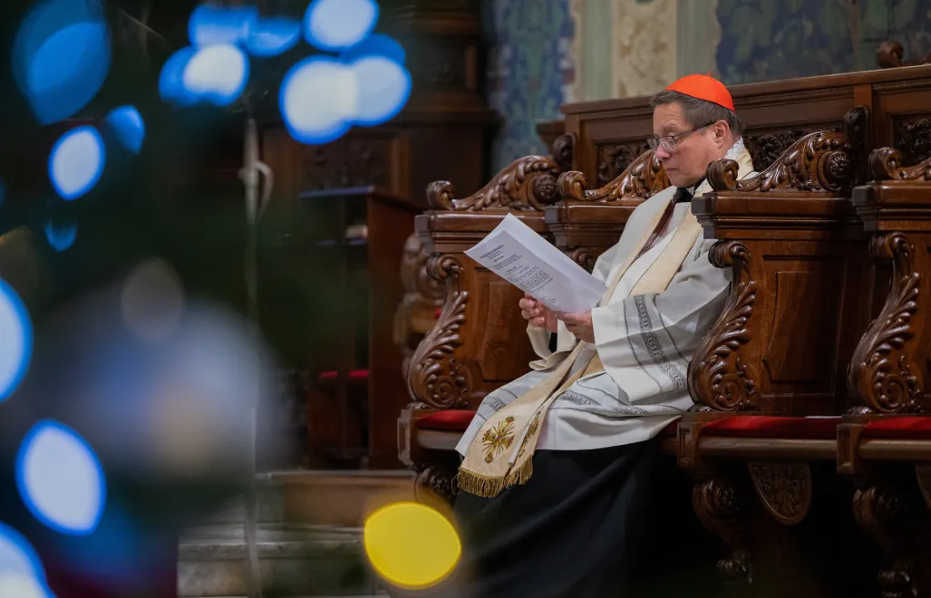 Decyzją kard. Grzegorza Rysia w Archidiecezji Krakowskiej cała składka z niedzieli, 1 lutego zostanie przeznaczona na pomoc dla Kijowa. Fot. PAP/Szymon Łabiński