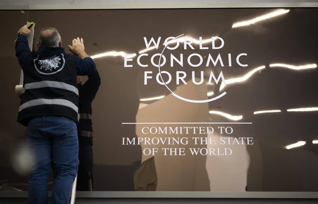 Przygotowania do Światowego Forum Ekonomicznego w Davos Fot. PAP/EPA/GIAN EHRENZELLER