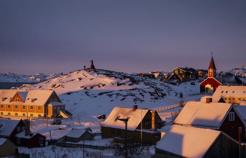 Stolica Grenlandii Nuuk. Fot. PAP/EPA/MADS CLAUS RASMUSSEN