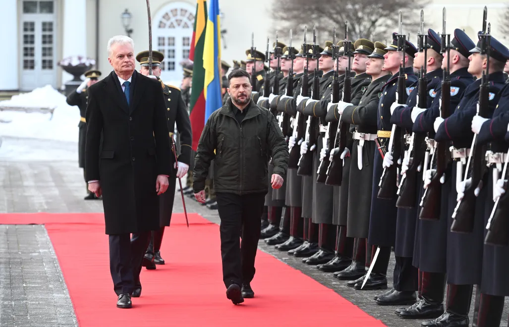 Ґітанас Науседа та Володимир Зеленський. Fot. PAP/Valdemar Doveiko