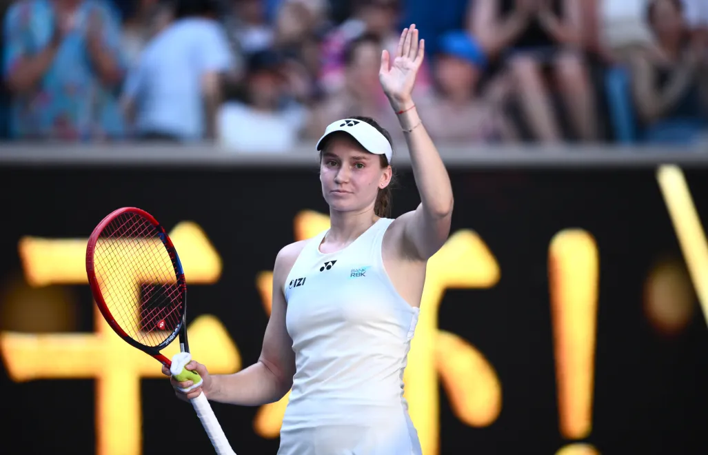 Elena Rybakina. Fot. PAP/EPA/JOEL CARRETT