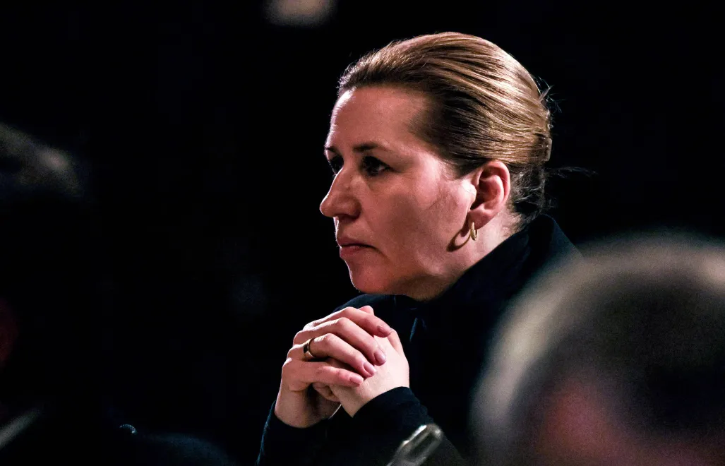 Premier Danii Mette Frederiksen. Fot. PAP/EPA/FILIP SINGER