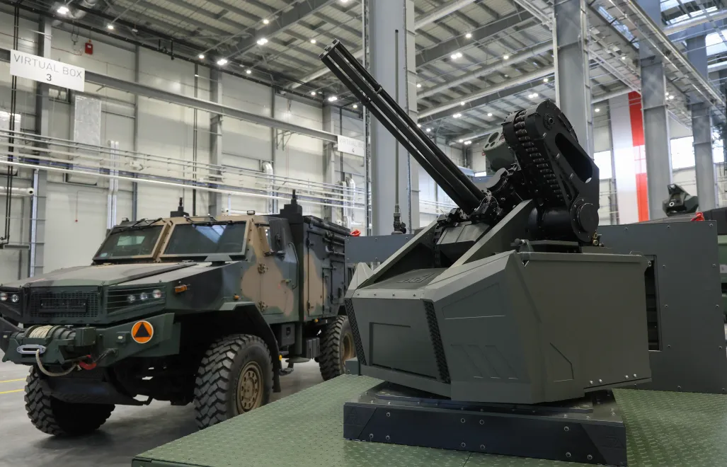 System zwalczania BSL oparty o karabin maszynowy WLKM systemu Gatlinga Fot. PAP/Paweł Supernak