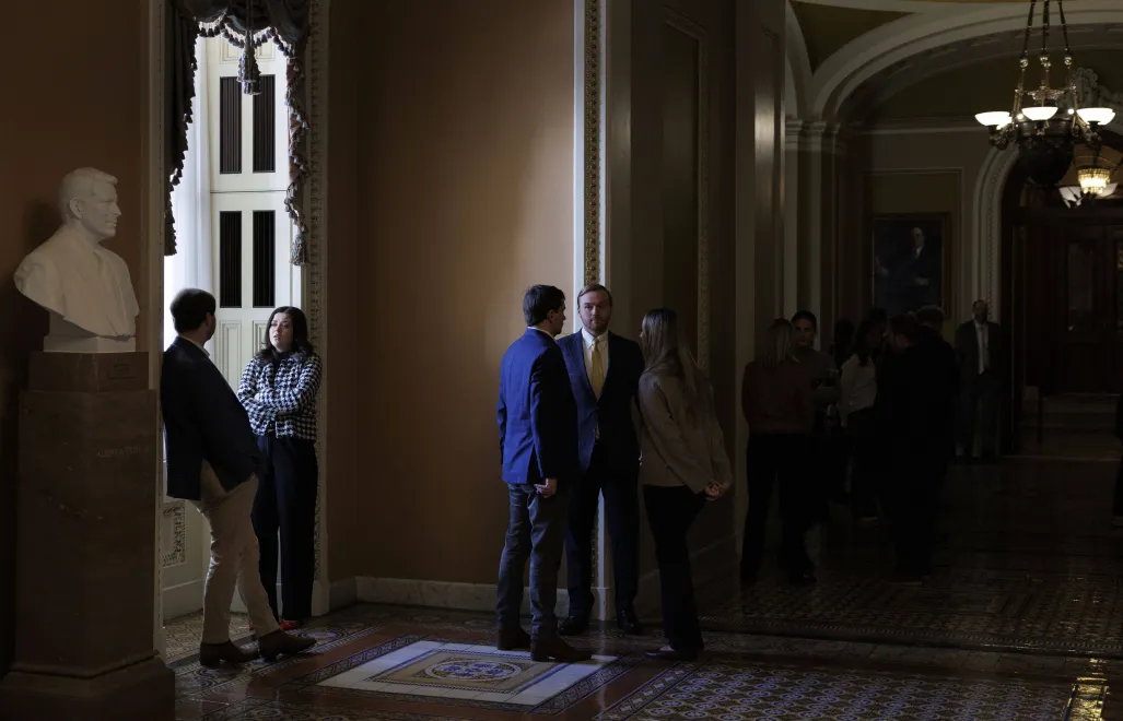 Журналисты, ожидающие результатов голосования в Сенате США. Fot. PAP/EPA/Will Oliver