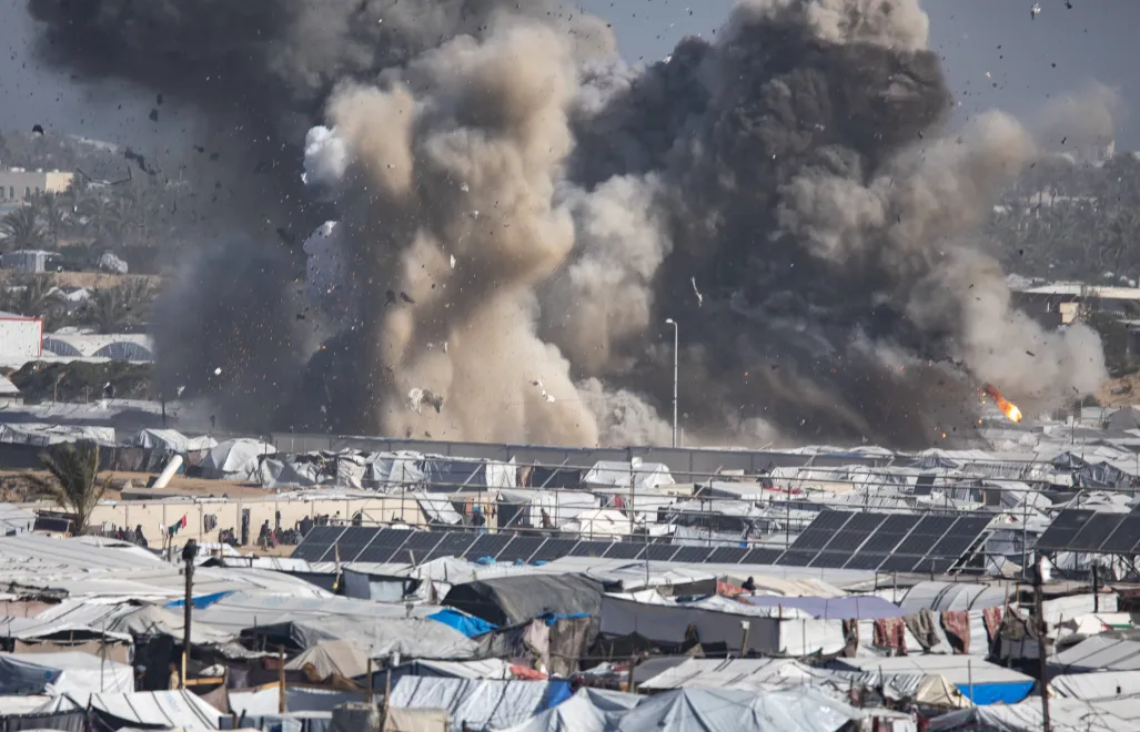 Strefa Gazy. Izraelskie ataki w 2026 roku. Fot. PAP/EPA/	HAITHAM IMAD (zdjęcie ilustracyjne)