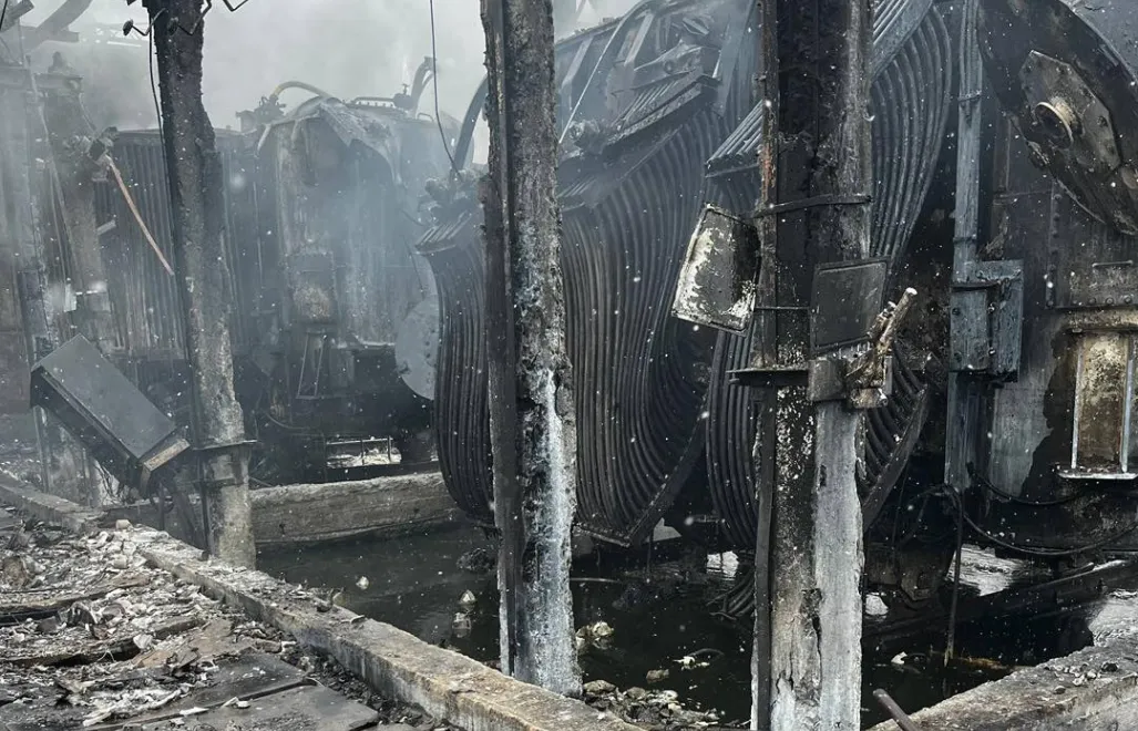 Разрушения после российских атак. Fot. Facebook/Група ДТЕК