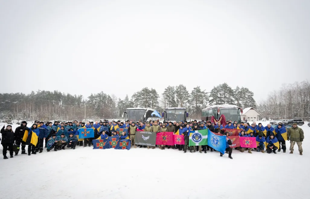 Україна повернула з полону 157 громадян. Fot. Facebook / Володимир Зеленський  