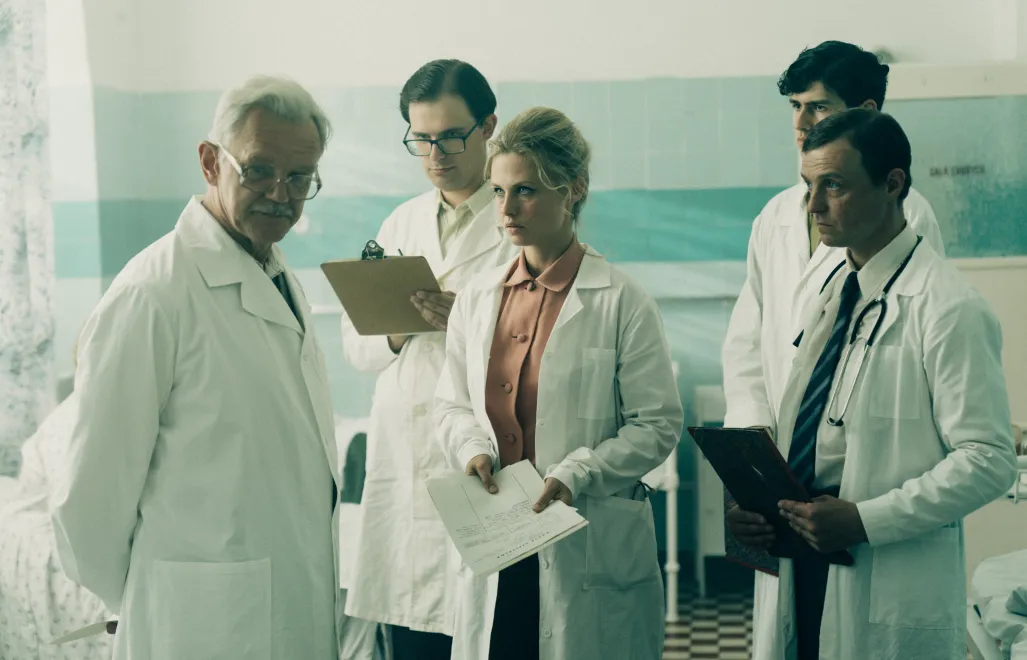 Kadr z serialu "Czarna Śmierć" - Anna Kaczmarczyk. Fot. TVP/Wojciech Węgrzyn