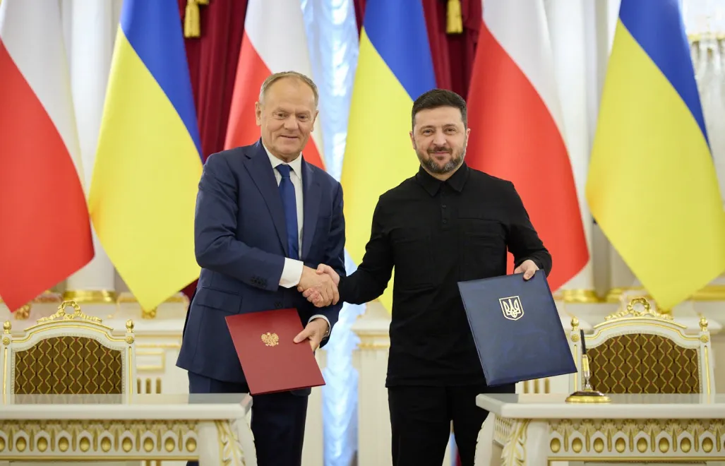 Дональд Туск и Владимир Зеленский. Fot. X@ZelenskyyUa