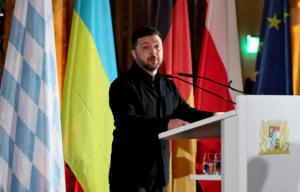 Wołodymyr Zełenski. Fot. EPA/RONALD WITTEK