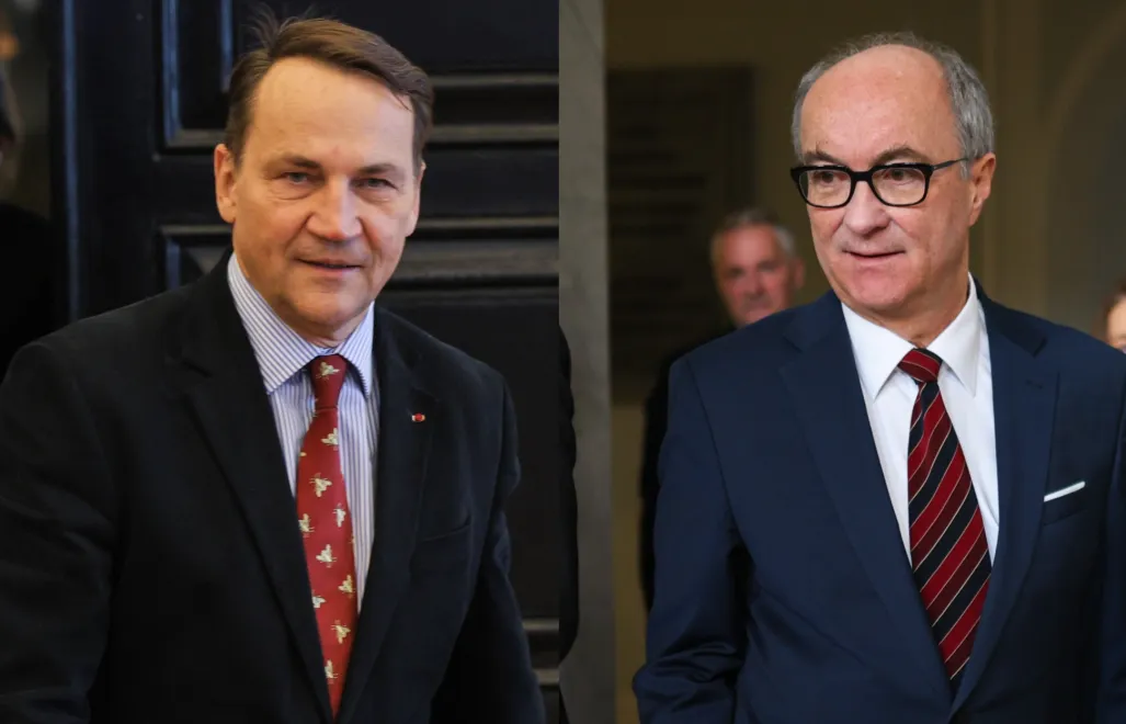 Szef MSZ Radosław Sikorski i marszałek Sejmu Włodzimierz Czarzasty. Fot. PAP/Rafał Guz/Leszek Szymański
