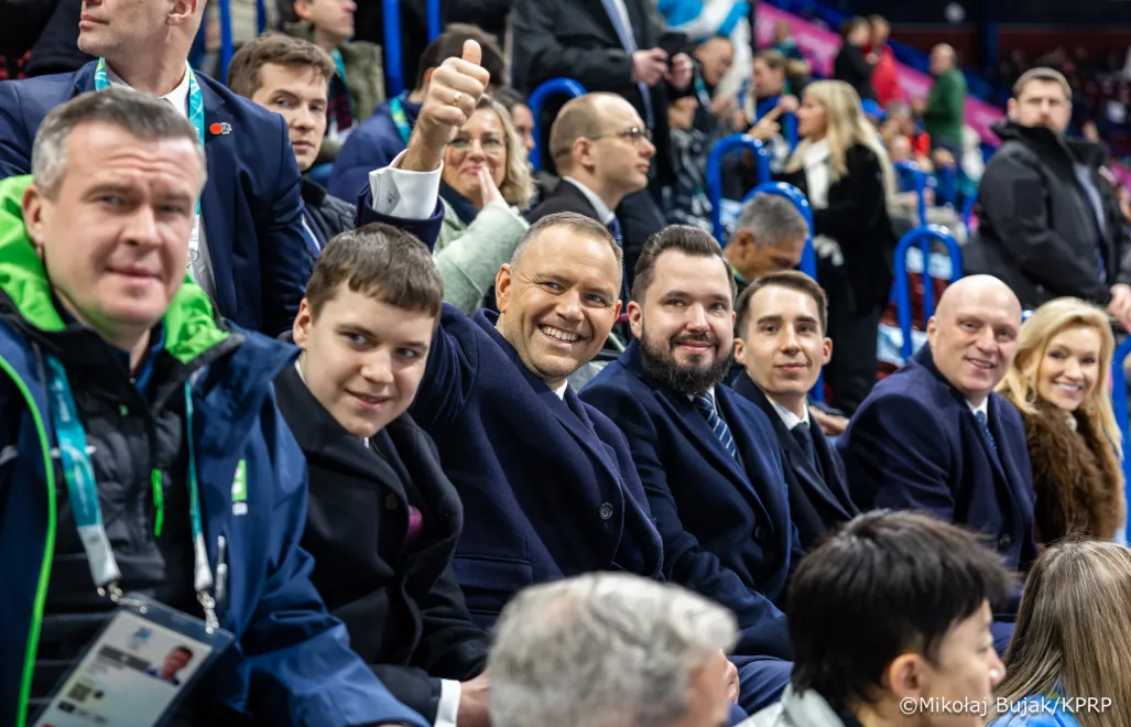 prezydent Karol Nawrocki w piątkowy wieczór uczestniczył w ceremonii otwarcia igrzysk. Fot. X/kancelaria Prezydenta/Mikołaj Bujak
