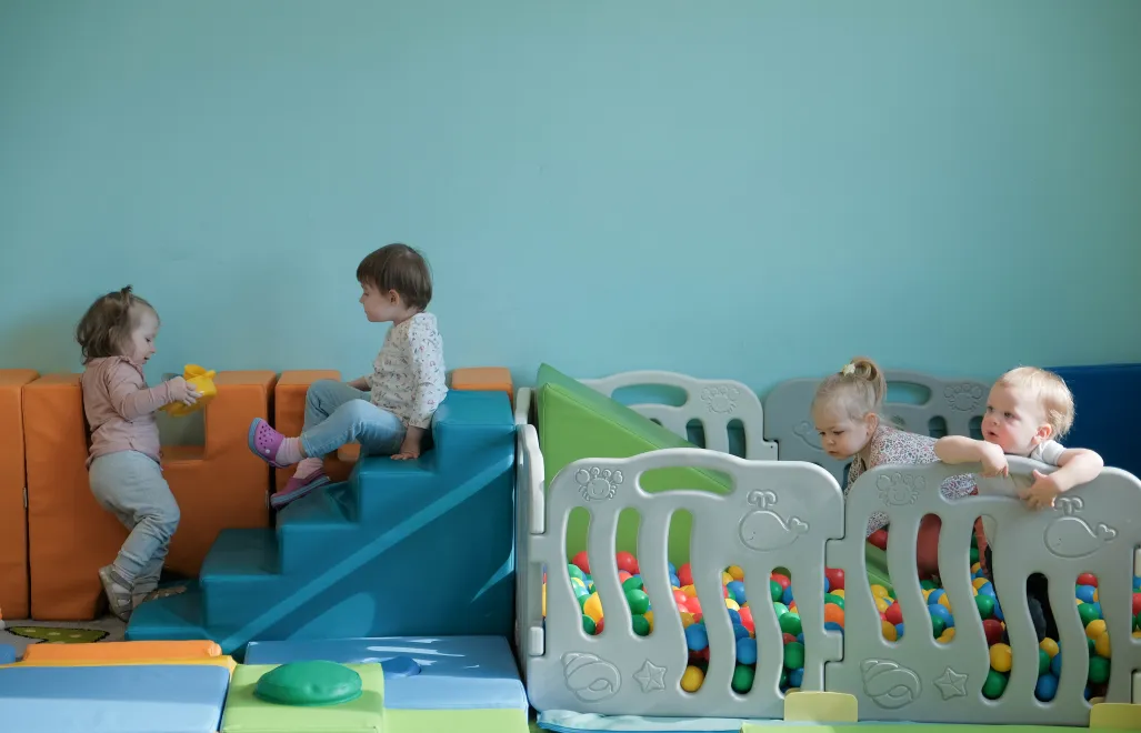 Dzieci w żłobku Fot. PAP/Mateusz Marek