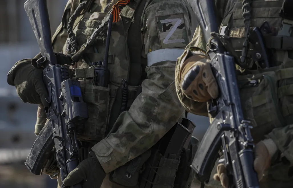 Російські окупанти. Fot. PAP/EPA/SERGEI ILNITSKY