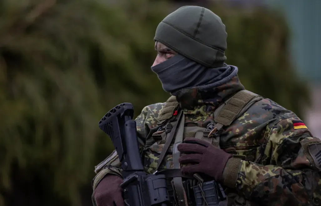 Niemiecki żołnierz. Fot. PAP/EPA/MARTIN DIVISEK