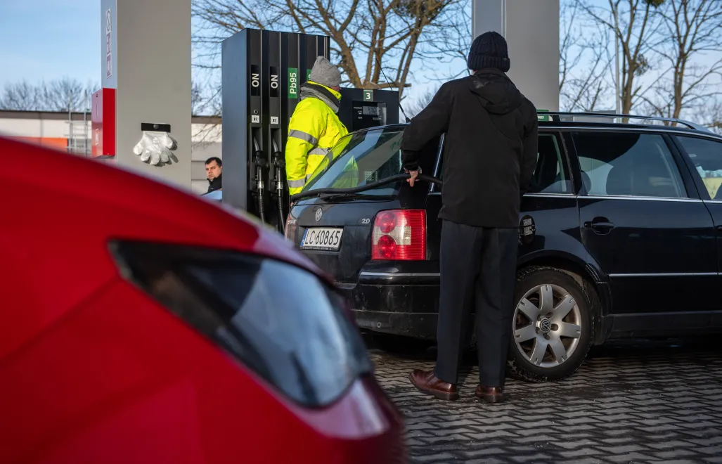 Stacja paliw Fot. PAP/Wojtek Jargiło