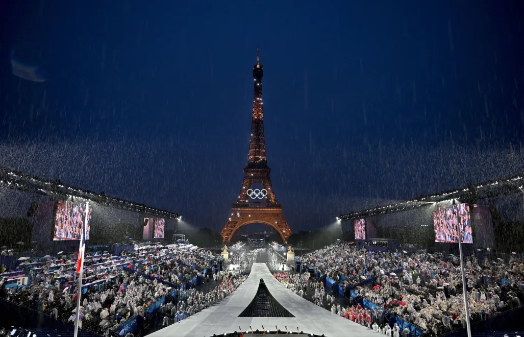 Otwarcie Letnich Igrzysk Olimpijskich w Paryżu w 2024 r. Fot. EPA/Joel Marklund / POOL