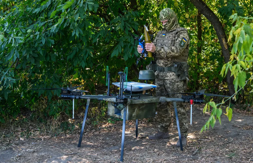 Оператор дрона. Фотоархив. Fot. PAP/Vladyslav Musiienko