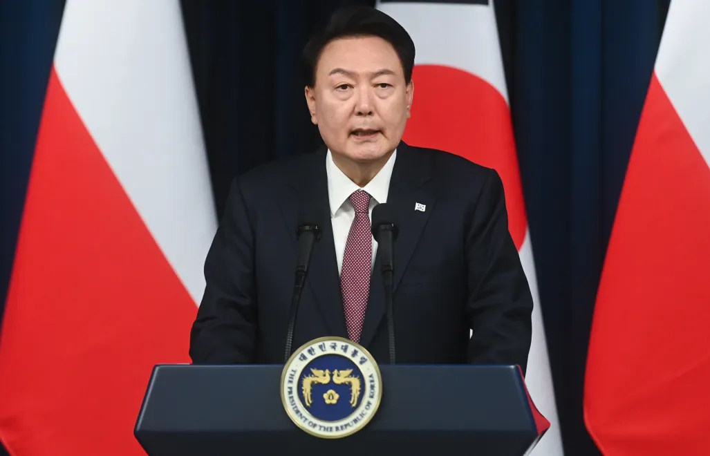 Yoon Suk-yeol. Fot. PAP/Piotr Nowak