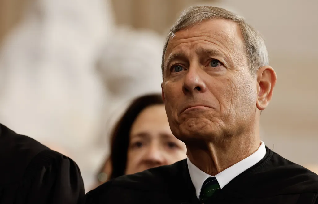 Prezes Sądu Najwyższego USA John Roberts. Fot. EPA/CHIP SOMODEVILLA / POOL