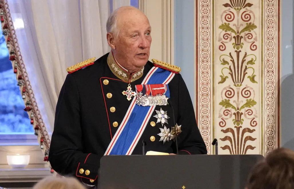 Król Norwegii Harald V. Fot. PAP/EPA/FREDRIK VARFJELL