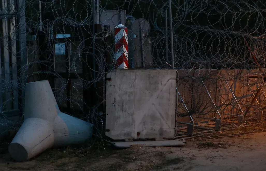 Poland-Belarus boarder cross. Phot. PAP/Artur Reszko