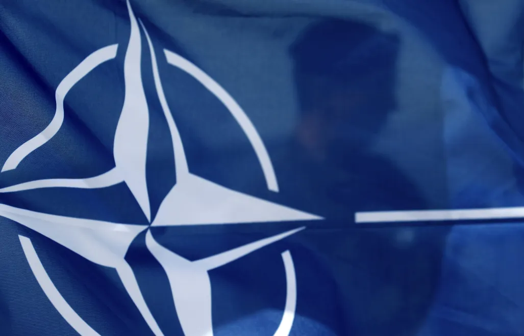 Flaga NATO, fot. PAP/EPA/TOMS KALNINS