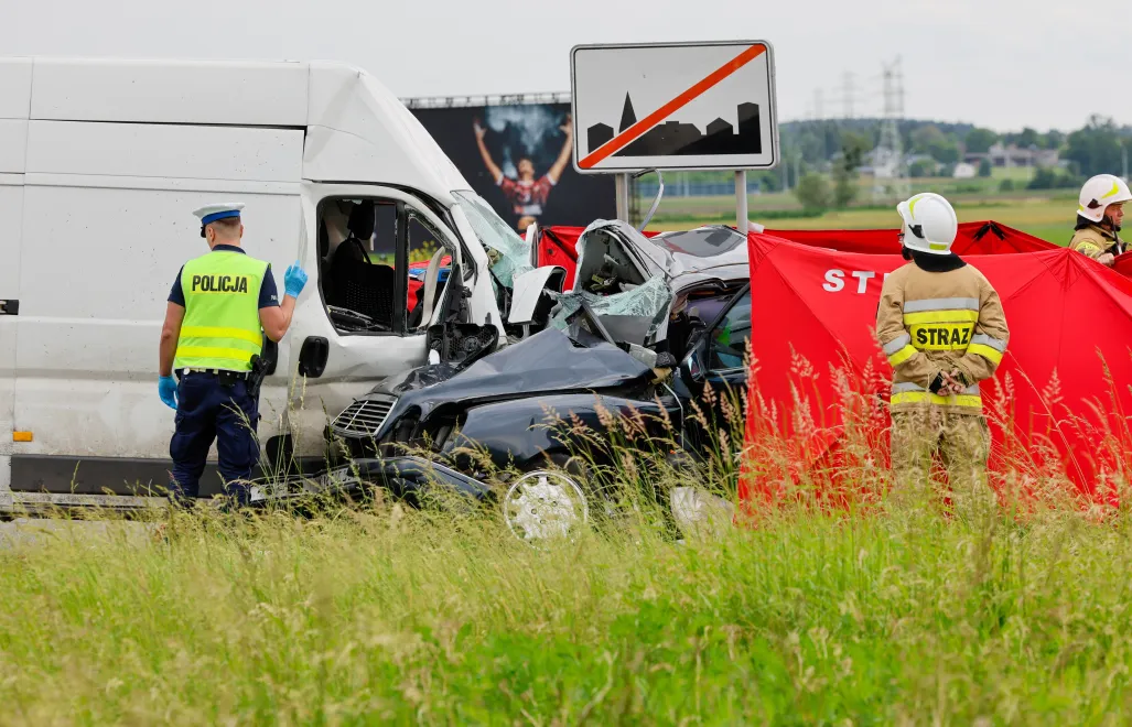 Miejsce śmiertelnego wypadku, zdjęcie ilustracyjne, fot. PAP/Tomasz Wojtasik