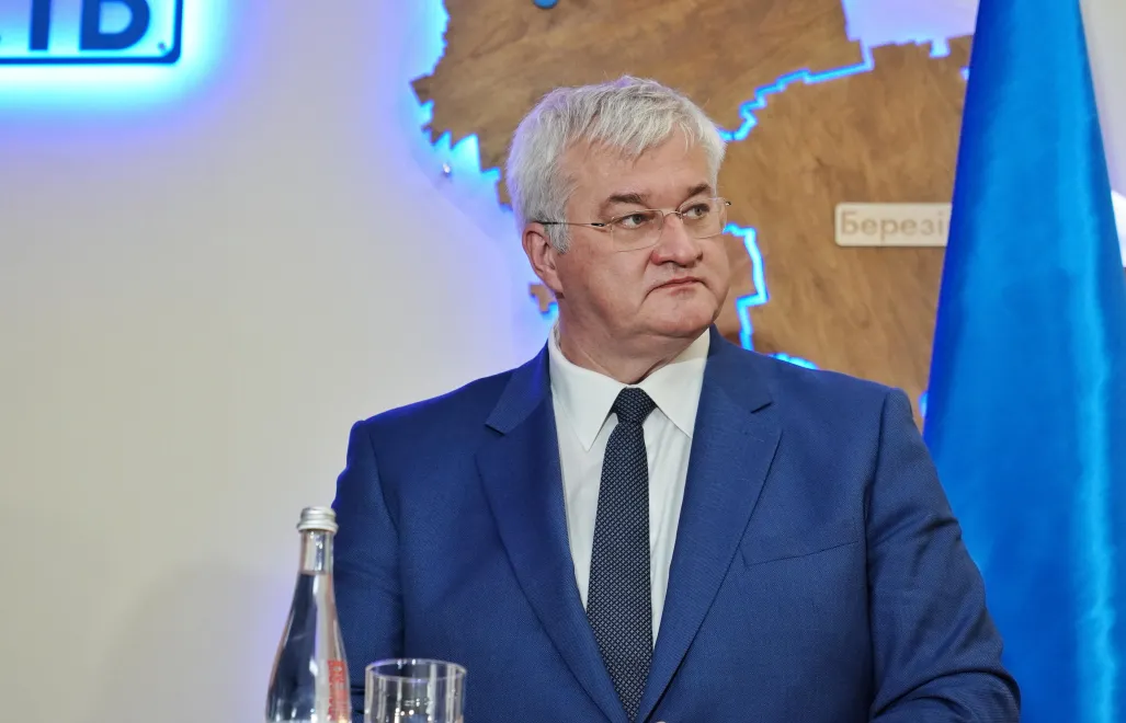 Министр иностранных дел Украины Андрей Сибига. Fot. PAP/Alena Solomonova