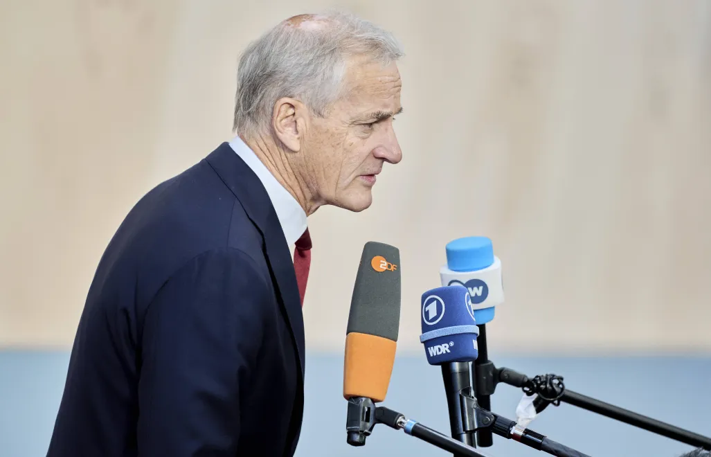 Premier Norwegii Jonas Gahr Stoere Fot. PAP/THOMAS TRAASDAHL