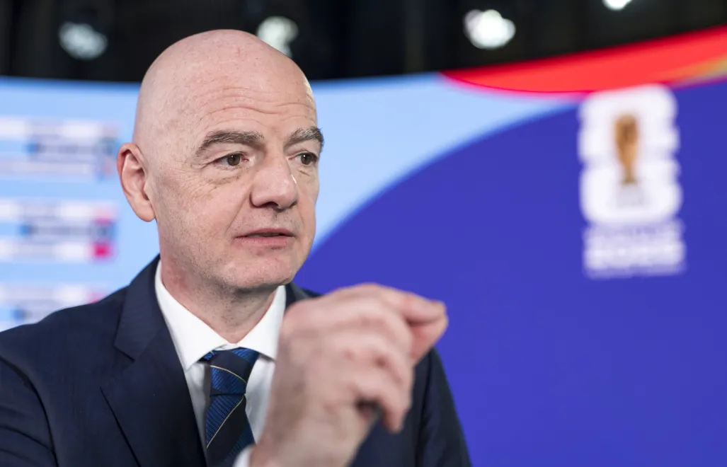 Prezydent Międzynarodowej Federacji Piłkarskiej (FIFA) Gianni Infantino. Fot. PAP/EPA/CLAUDIO THOMA