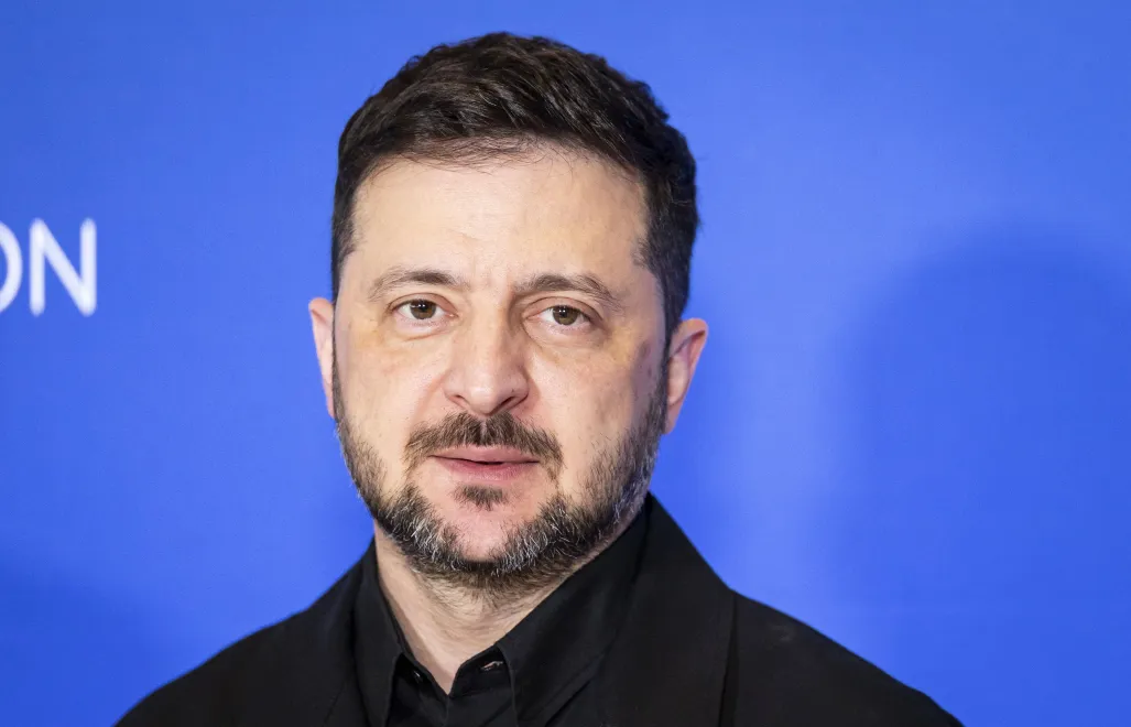 Президент Украины Владимир Зеленский. Fot. PAP/EPA/Sem Van Der Wal