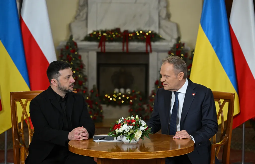 Wołodymyr Zełenski, Donald Tusk Fot. PAP/Radek Pietruszka