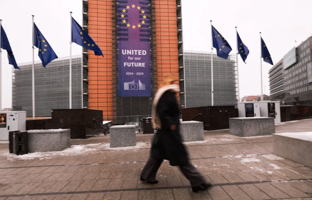 Европейская комиссия в Брюсселе. Fot. PAP/EPA/	OLIVIER HOSLET