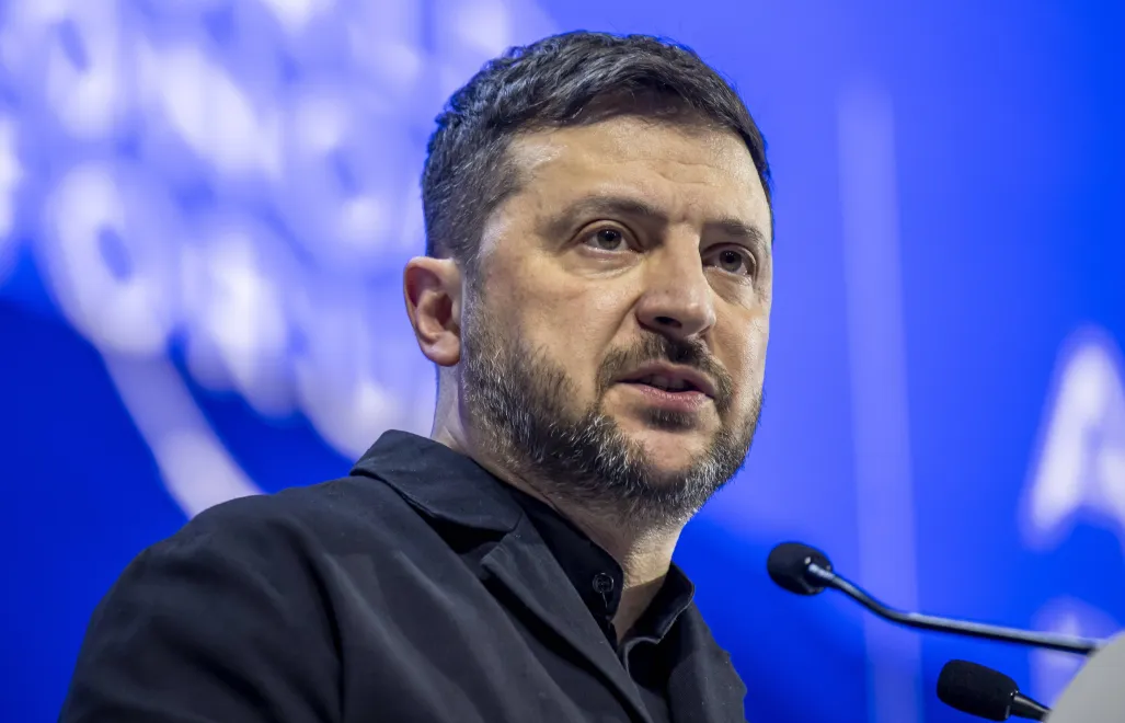 Wołodymyr Zełenski Fot. PAP/EPA/GIAN EHRENZELLER