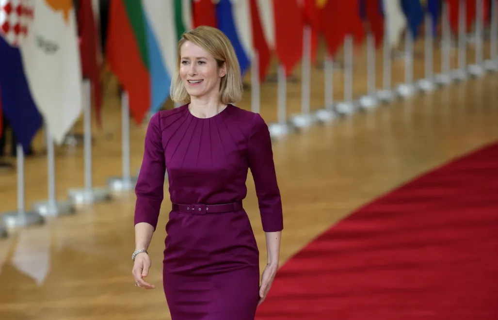 Szefowa unijnej dyplomacji Kaja Kallas. Fot. PAP/EPA/OLIVIER MATTHYS