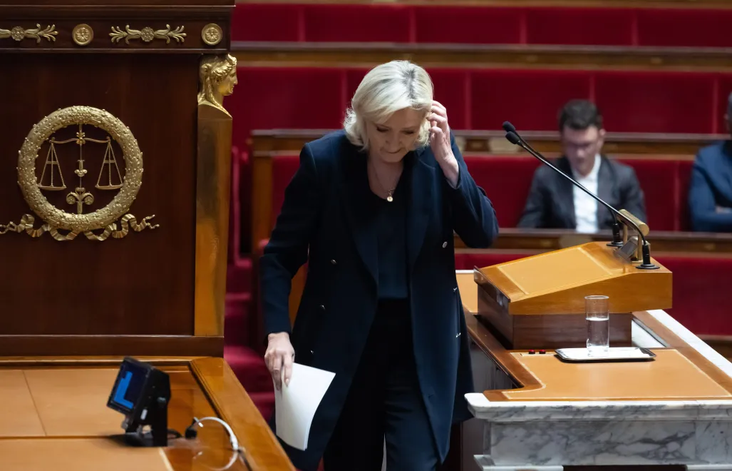 Marine Le Pen, fot. PAP/EPA/CHRISTOPHE PETIT TESSON