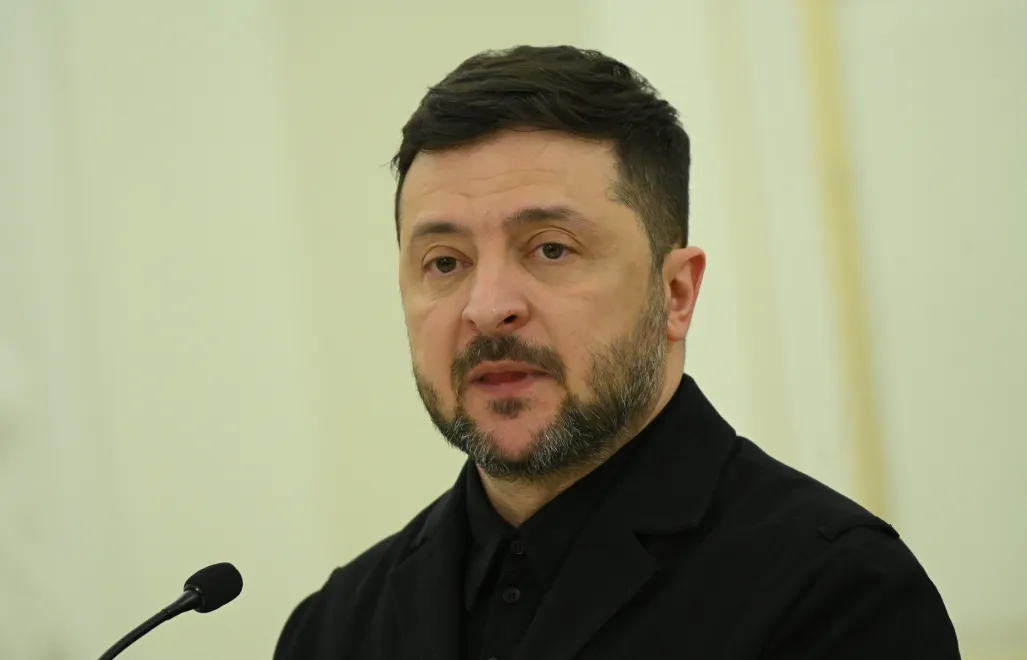 Wołodymyr Zełenski. Fot. PAP/	Marcin Obara