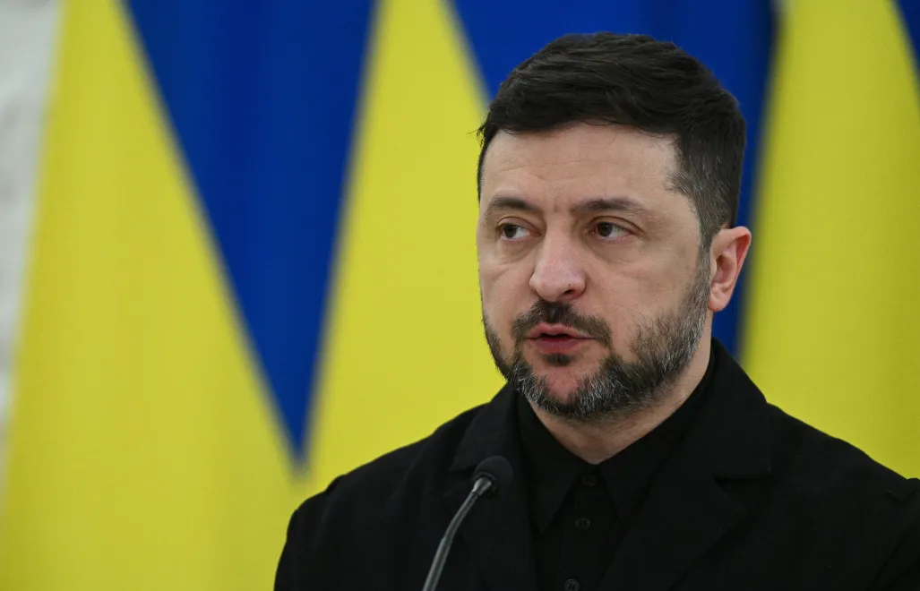 Prezydent Ukrainy Wołodymyr Zełenski. Fot. PAP/	Valdemar Doveiko