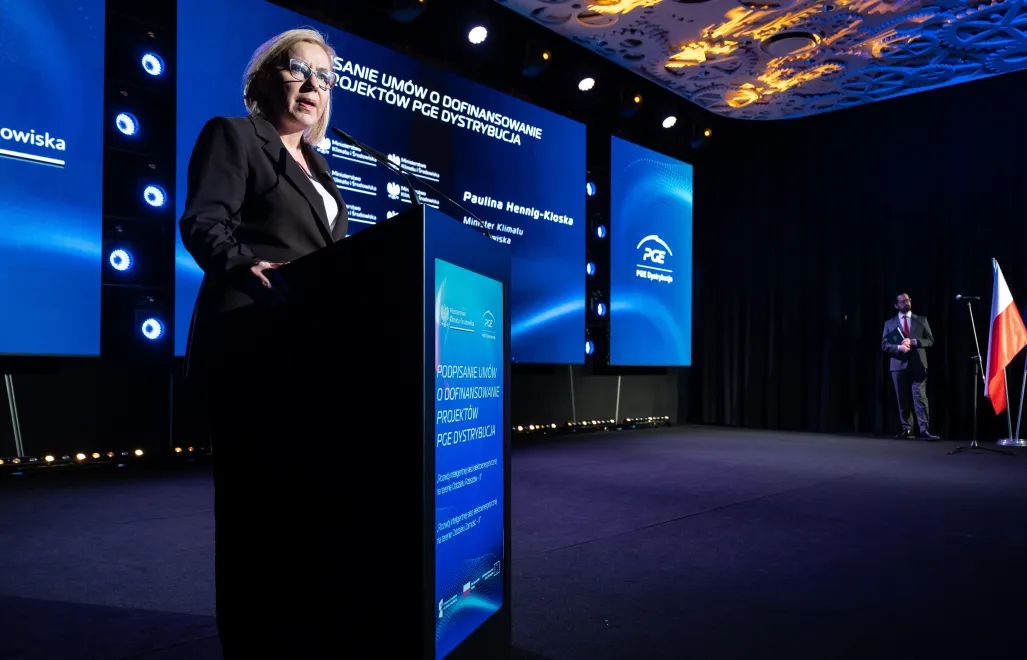 Szefowa MKiŚ Paulina Hennig-Kloska. Fot. PAP/	Wojtek Jargiło