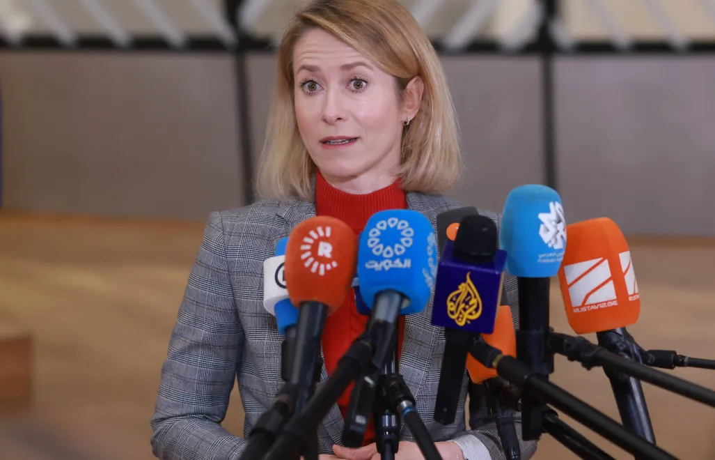 Кая Каллас. Fot. PAP/EPA/Olivier Hoslet