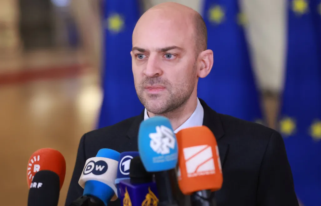 Szef MSZ Francji Jean-Noel Barrot. Fot. PAP/EPA/Olivier Hoslet