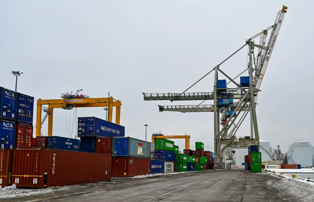 Port morski w Szczecinie Fot. PAP/Marcin Bielecki