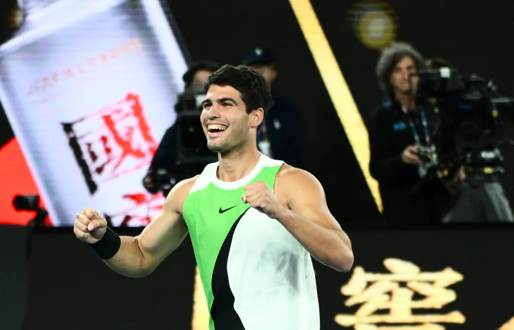 Carlos Alcaraz. Fot. PAP/EPA/	JOEL CARRETT