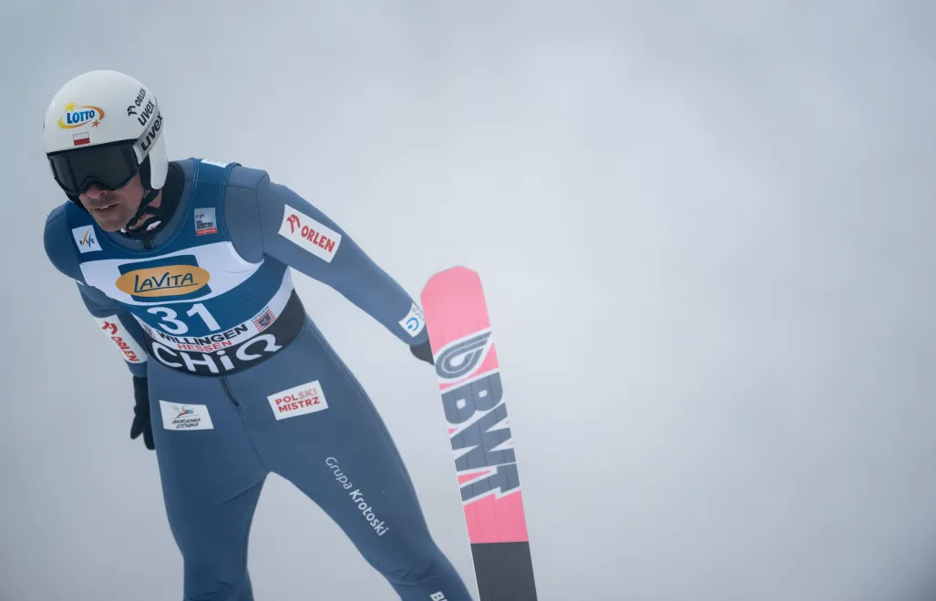 Piotr Żyła. Fot. PAP/EPA/	FABIAN STRAUCH