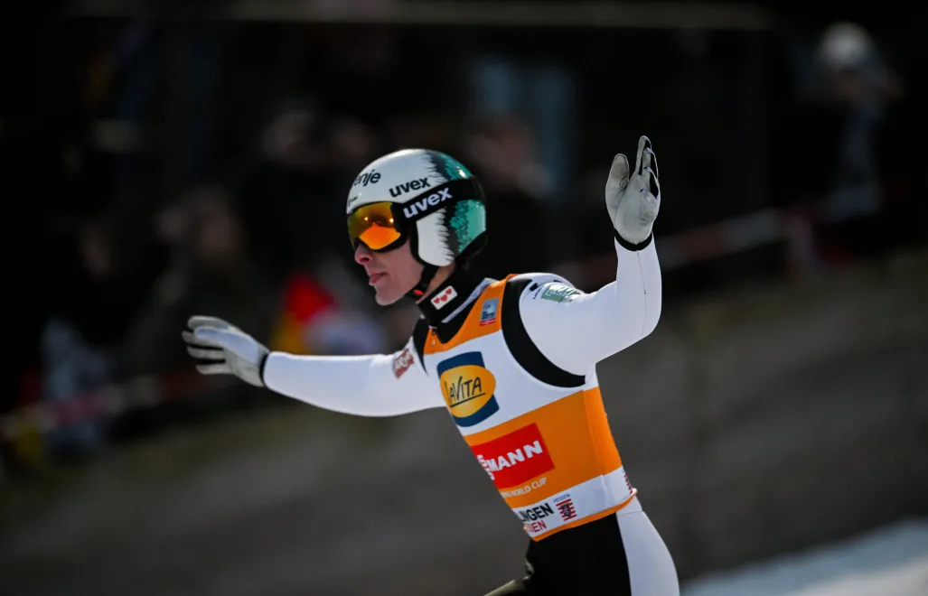 Domen Prevc. Fot. PAP/EPA/FABIAN STRAUCH