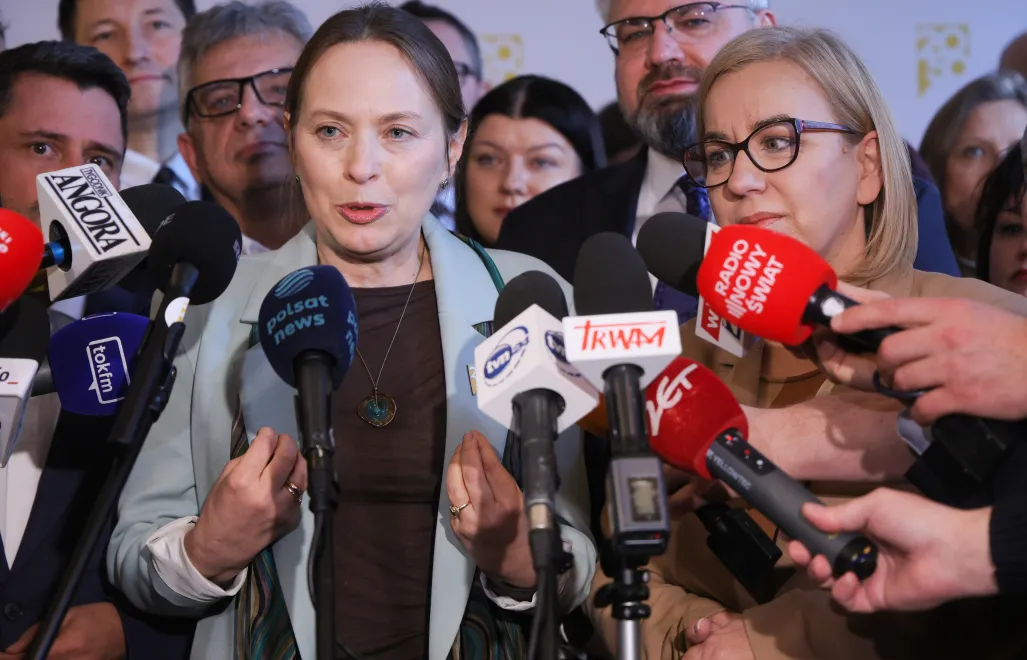 Katarzyna Pełczyńska-Nałęcz, Paulina Henning-Kloska. Fot. PAP/Rafał Guz