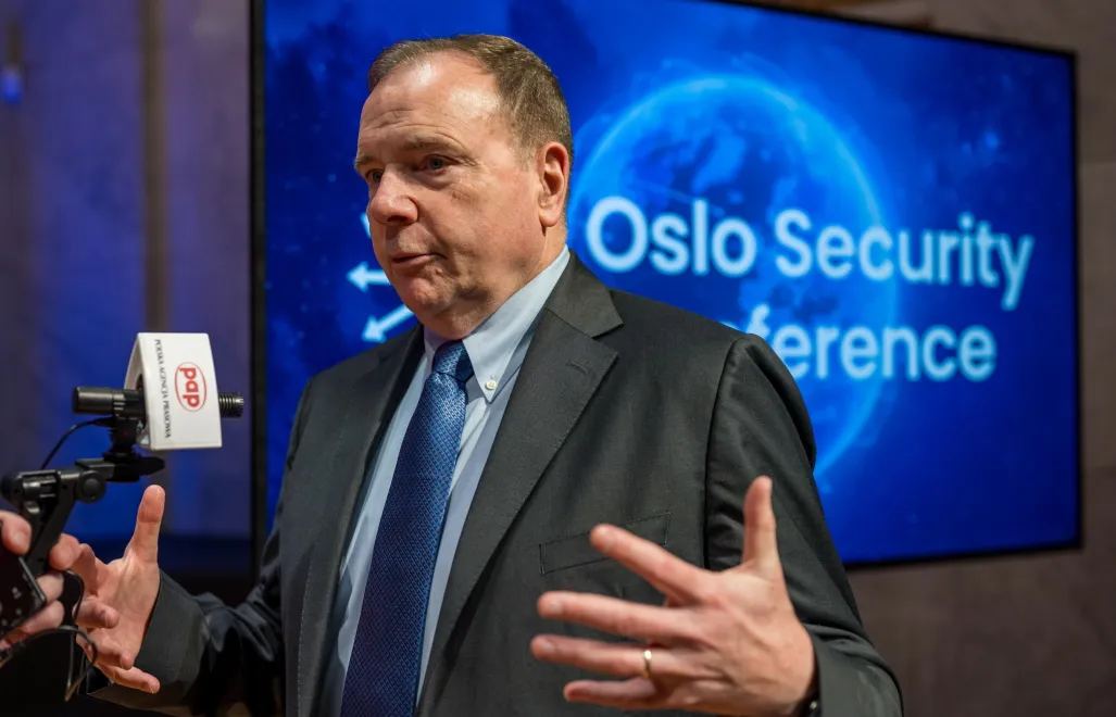 Były dowódca sił amerykańskich w Europie gen. Ben Hodges podczas Forum Bezpieczeństwa w Oslo („Oslo Security Conference”). Fot. PAP/Agata Woźniak-Kwaśniewska